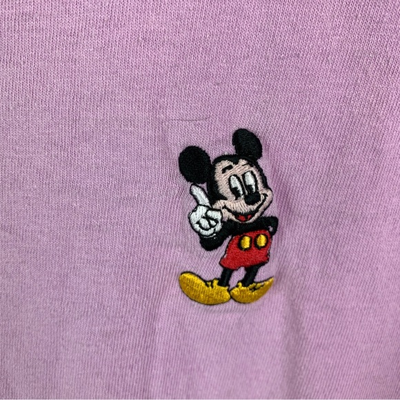 Vintage Disney Mickey Mouse Single Stitch Shirt Purple Adult Unisex Large - Picture 4 of 6